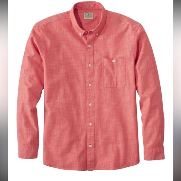 LL Bean Men’s orange color paprika Long Sleeve XL-Tall - Picture 1 of 5